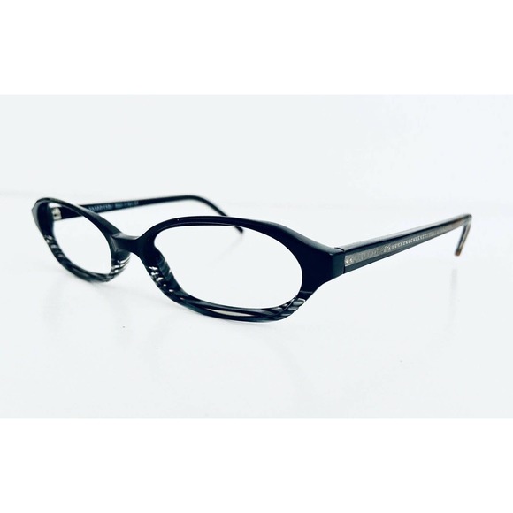 Valentino Black W Clear Stripes Oval Glasses main image 9